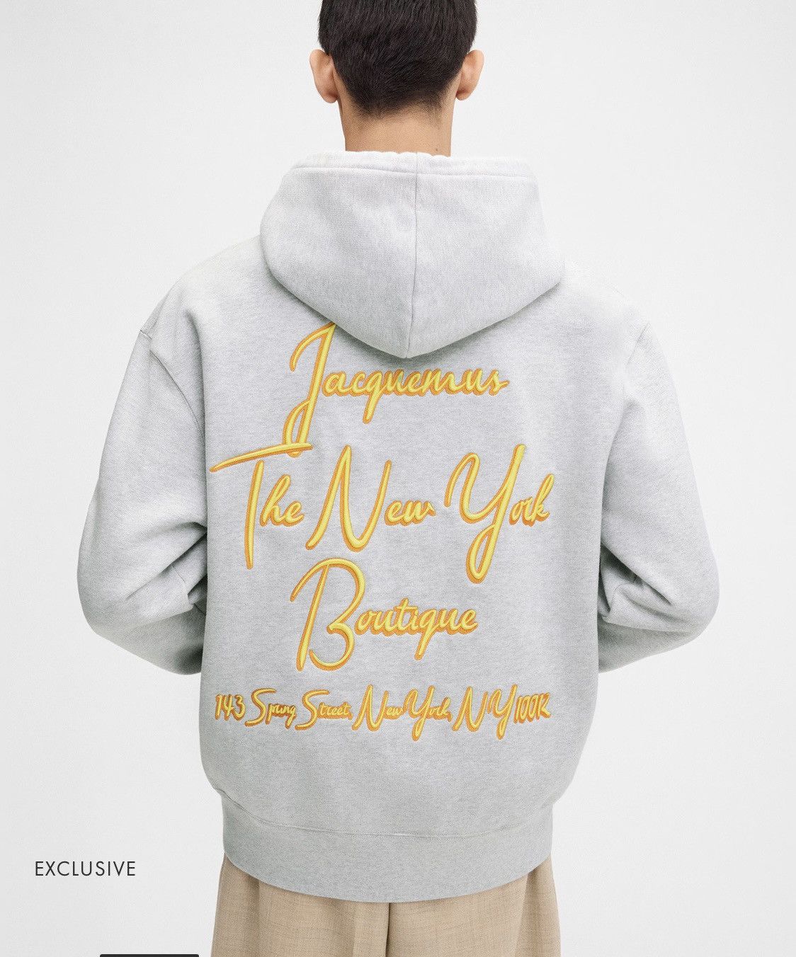 Jacquemus Jacquemus “The New York” Gray Hoodie Size M Size US M / EU 48-50 / 2 - 1 Thumbnail