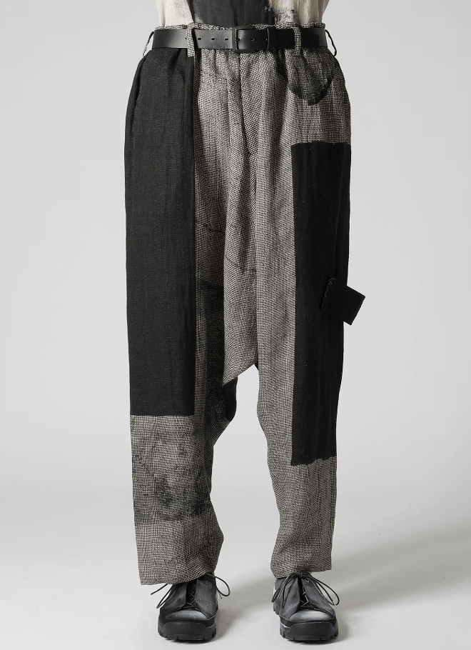 Yohji Yamamoto Yohji Yamamoto Pour Homme - SQUARE PATTERN SAROUEL PANTS Size US 32 / EU 48 - 8 Thumbnail