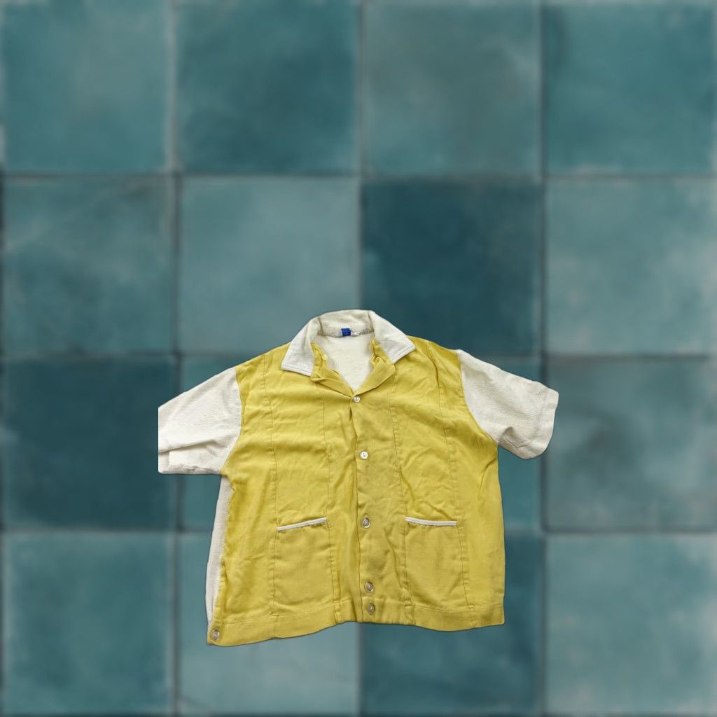 Vintage VINTAGE Penney's Casuals Shirt Womens Medium Yellow White Camp 50s Size M / US 6-8 / IT 42-44 - 1 Thumbnail