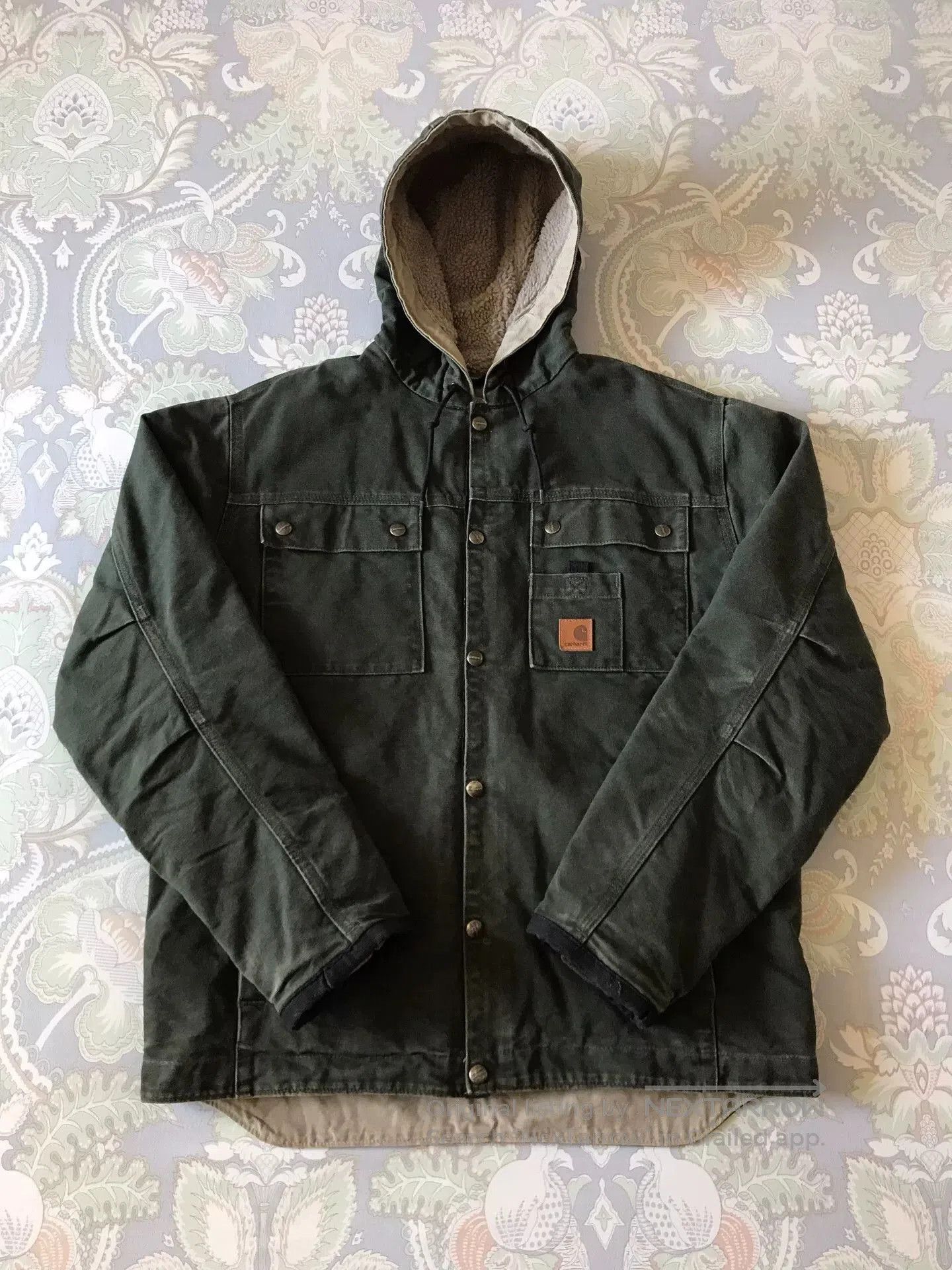 Carhartt Carhartt J284 Washed Canvas Hooded Jacket. Size US M / EU 48-50 / 2 - 1 Thumbnail