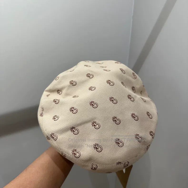 Hermes Hermes size 59 Full-print patterned beret Size ONE SIZE - 3 Thumbnail