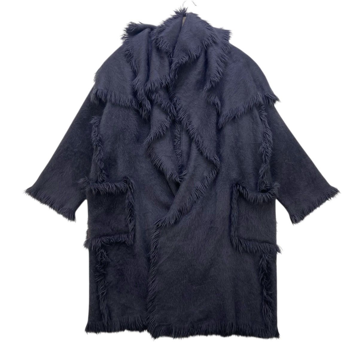 Japanese Brand 🔥Japanese Brand Yukiko Hanai Buttonless Angora Wool Size L / US 10 / IT 46 - 2 Thumbnail