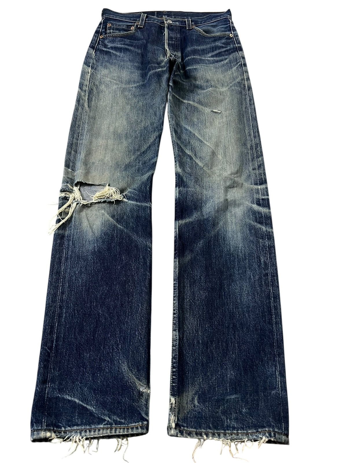 Vintage 90’s Levi’s 501xx R Distress Mud Wash Jean #USA