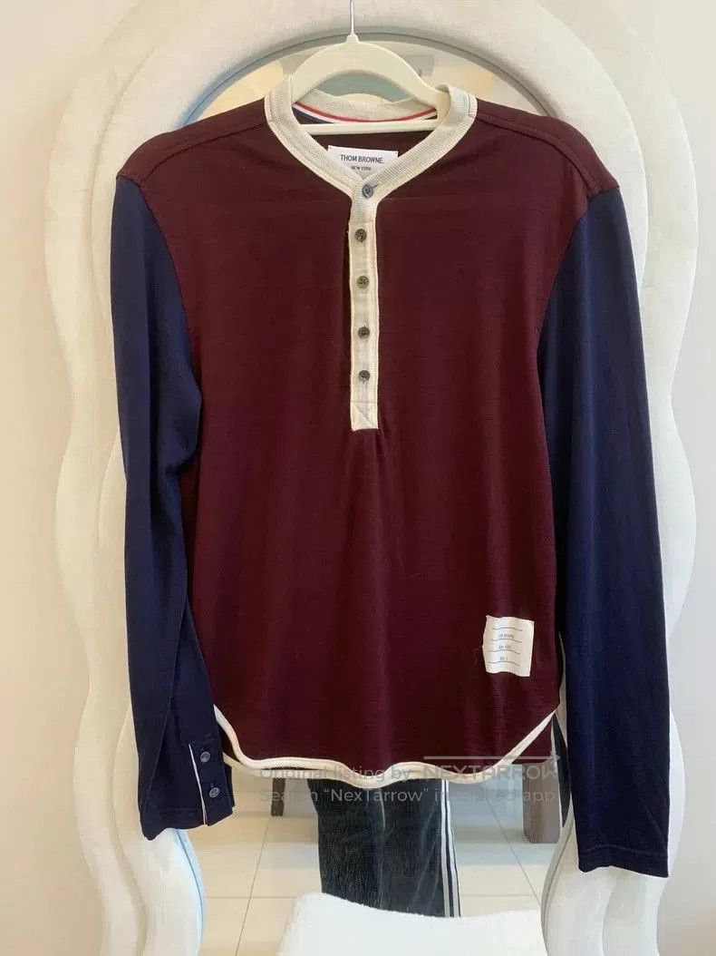 Thom Browne Thom Browne Red Blue Long Sleeve Top . Size US S / EU 44-46 / 1 - 2 Thumbnail