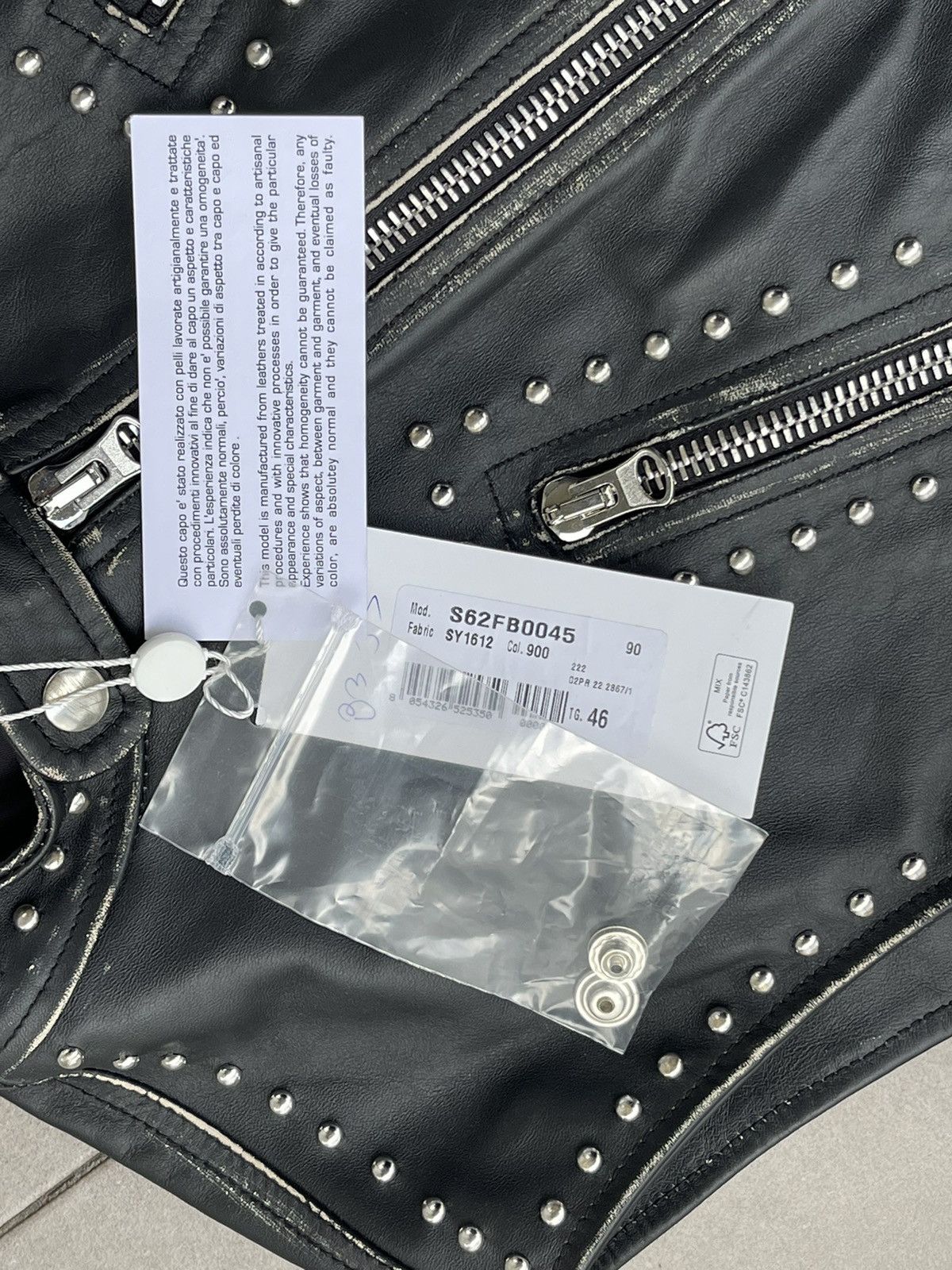 Maison Margiela !DS! SS22 Maison Margiela 5 ZIP Studded Leather Vest Gilet Size US S / EU 44-46 / 1 - 24 Thumbnail