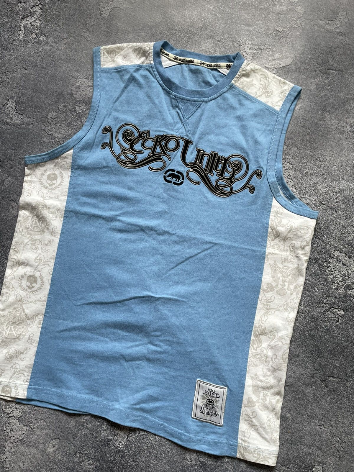 Ecko Unltd. × Vintage Vintage Ecko Unltd Big Logo Y2K Rap T Shirt Tank Tee Size US M / EU 48-50 / 2 - 4 Thumbnail