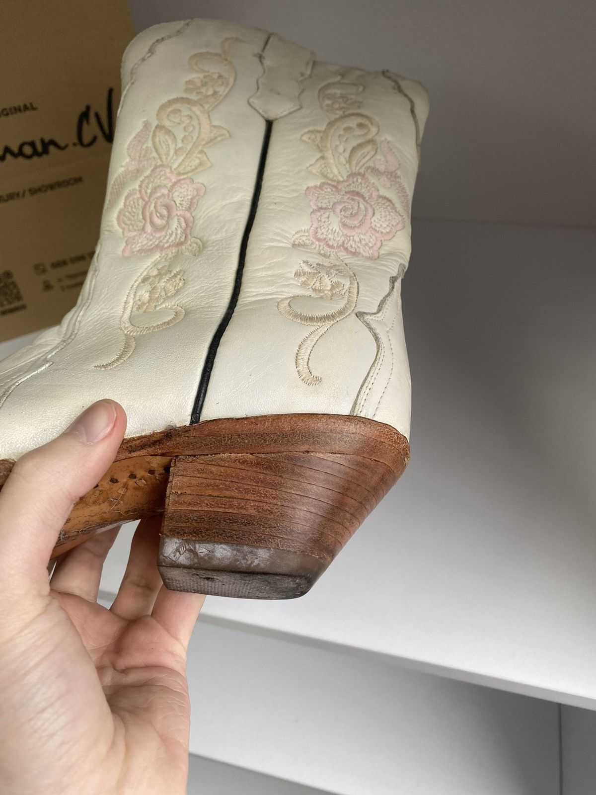 Cowboy Equipment × Vintage Vintage Buffalo Cowboy Western Womens Leather Boots Mexico Size US 7 / IT 37 - 13 Thumbnail