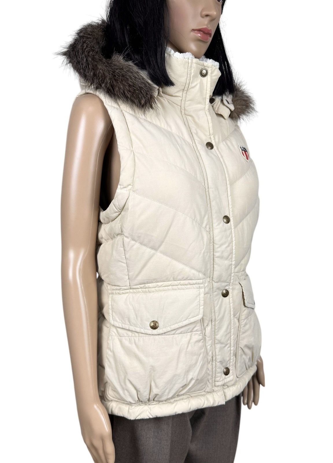 Polo Ralph Lauren Polo Ralph Lauren Beige Down Gilet Hooded Vest size M Size M / US 6-8 / IT 42-44 - 4 Thumbnail
