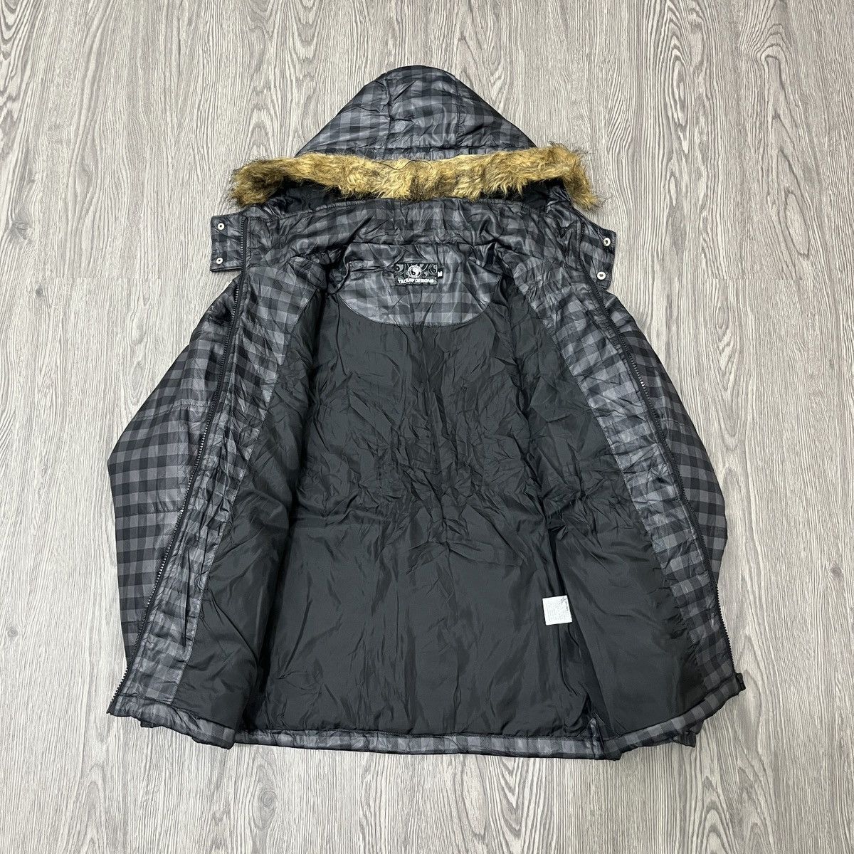 14th Addiction T&C Surf - Plaid Down Jacket Faux Fur ifsixwasnine Lgbstyle Size US M / EU 48-50 / 2 - 7 Thumbnail