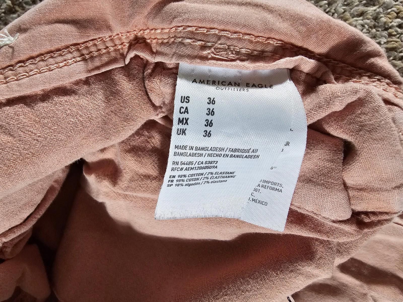 American Eagle Outfitters Men’s American Eagle Next Level Flex Pink Chino Shorts Sz 36 Size US 36 / EU 52 - 3 Thumbnail