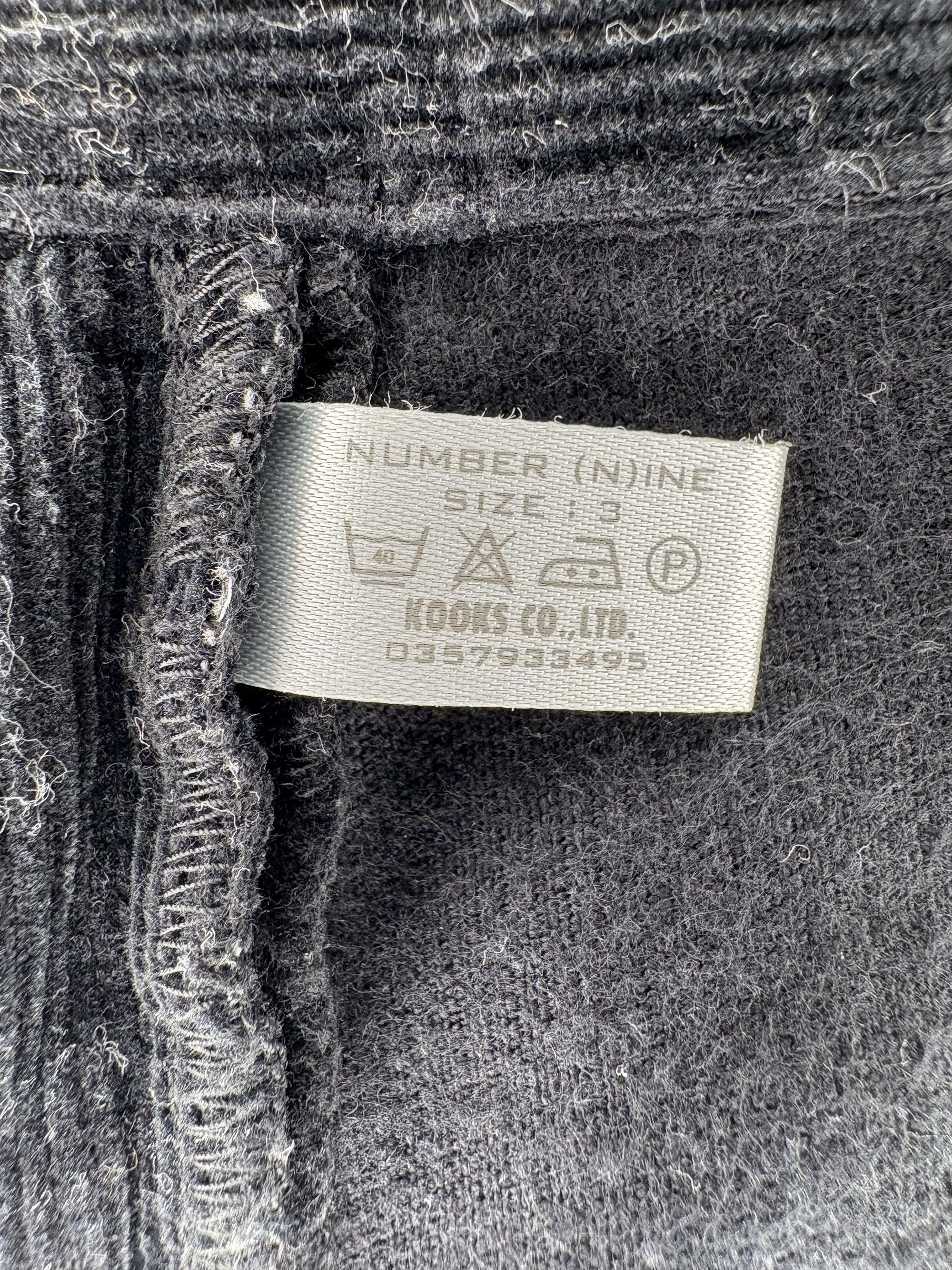 Number (N)ine ♚ Number (N)ine AW00 Corduroy Back-Zip Pants ♚ Size US 30 / EU 46 - 8 Thumbnail