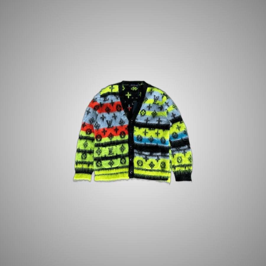 Louis Vuitton LOUIS VUITTON MULTICOLOR MONOGRAM MOHAIR CARDIGAN Size US XL / EU 56 / 4 - 1 Thumbnail