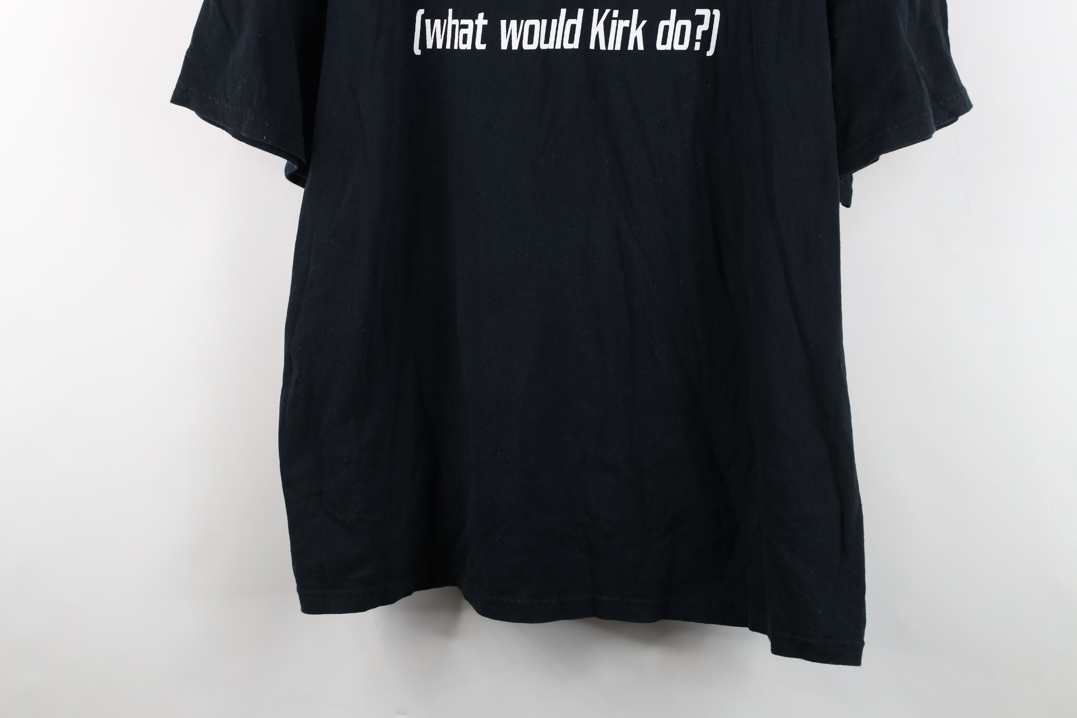 Vintage Vintage WWKD What Would Kirk Do Star Trek T-Shirt Black Size US XXL / EU 58 / 5 - 3 Thumbnail