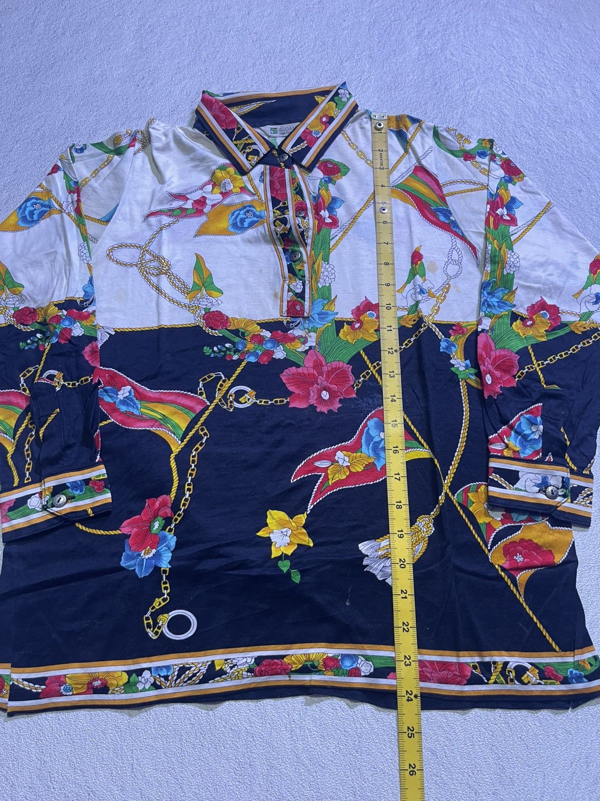 Japanese Brand Y2K SILLOAM long tshirt full print motif multi color Size US M / EU 48-50 / 2 - 5 Thumbnail