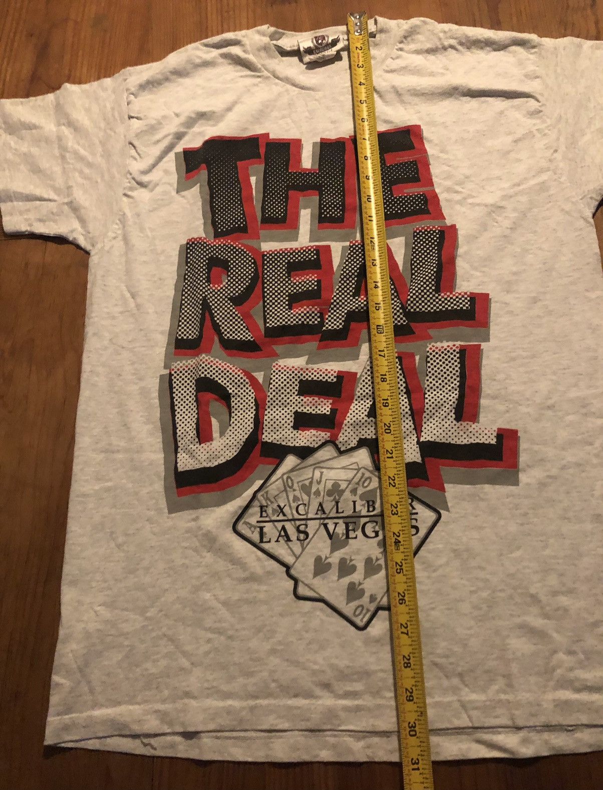 Vintage Vintage 90s Exacalibur “The Real Deal” T Shirt S/L Size US L / EU 52-54 / 3 - 7 Thumbnail