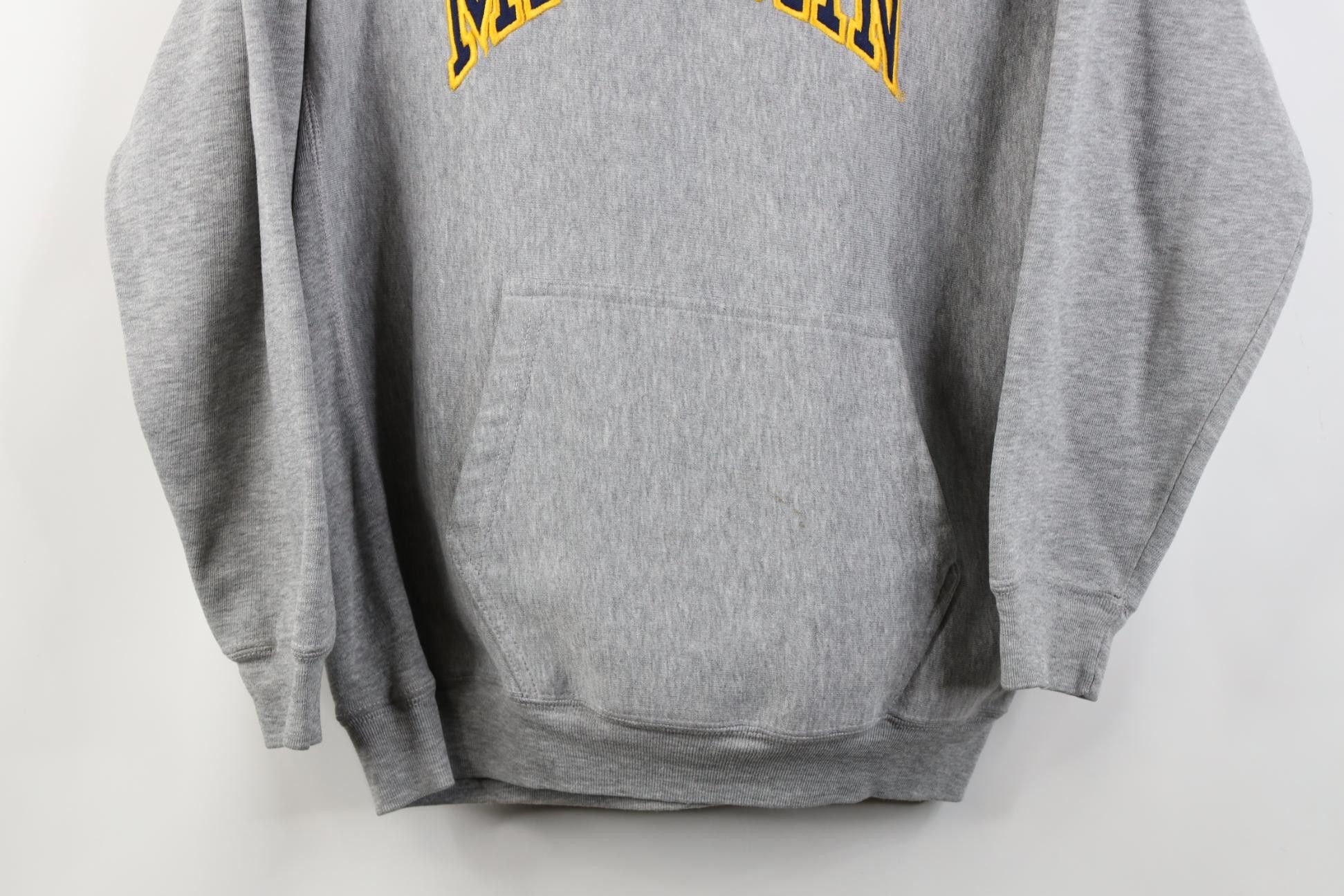 Vintage Vintage 90s University of Michigan Hoodie Sweatshirt Size M / US 6-8 / IT 42-44 - 3 Thumbnail
