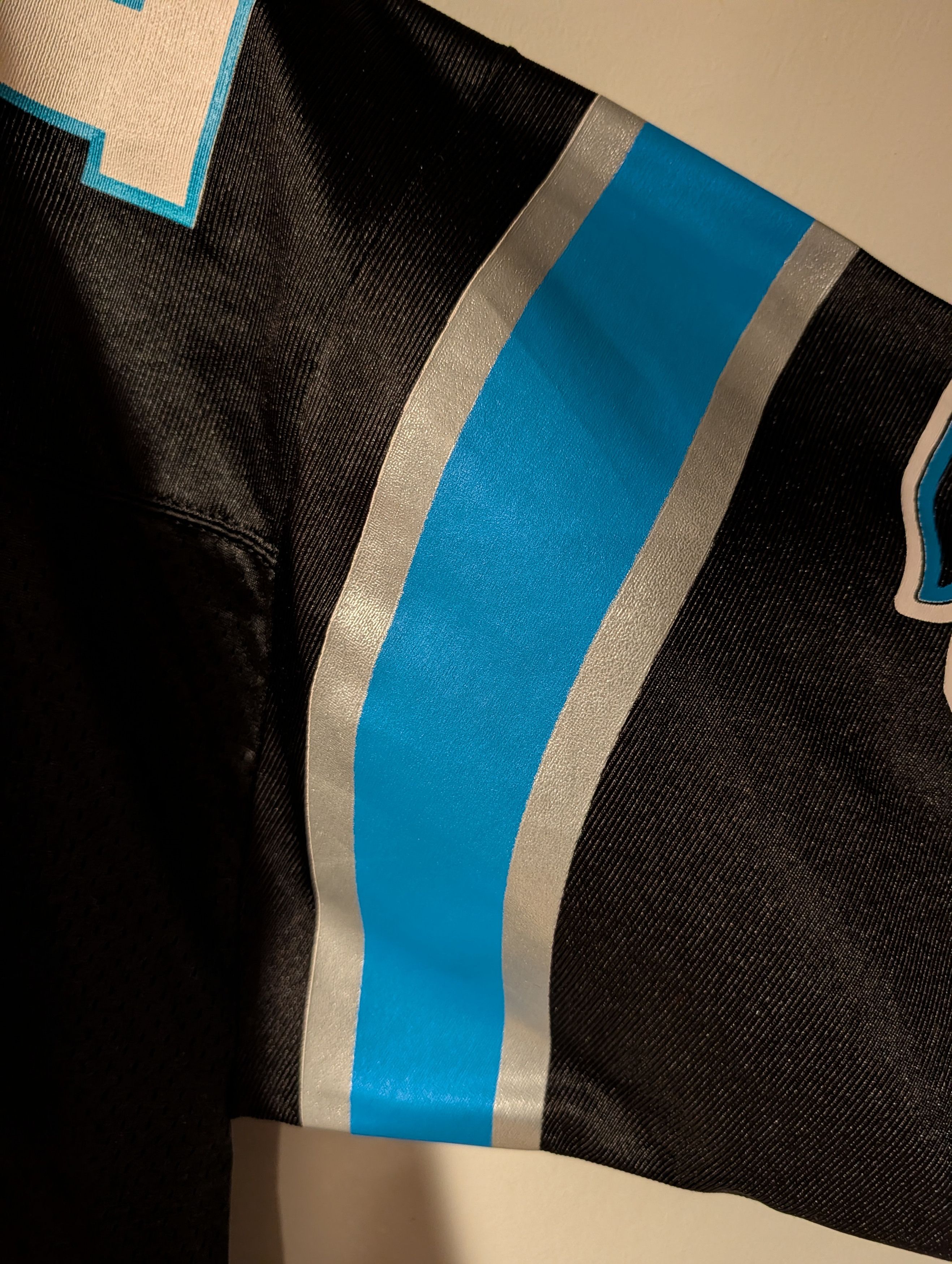 NFL Vintage Kerry Collins Carolina Panthers Athletic NFL Jersey Size US L / EU 52-54 / 3 - 7 Thumbnail