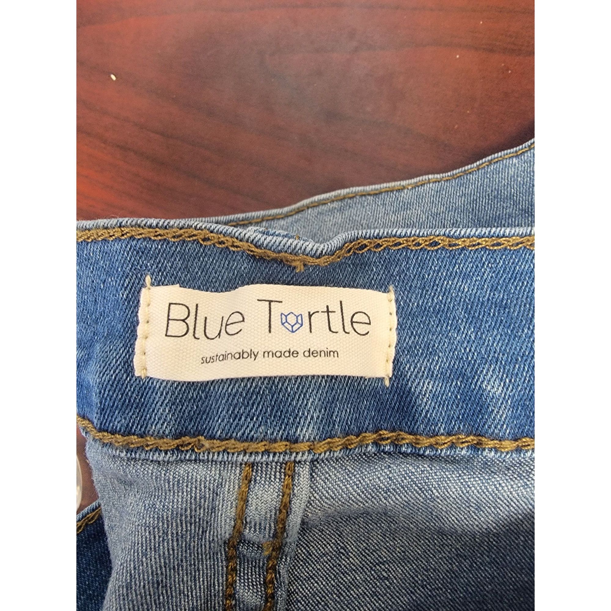 Other Blue Turtle Womens Sustainable Distressed Denim Jeans With P Size 38" / US 16 / IT 52 - 6 Thumbnail