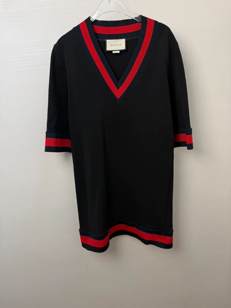 Gucci Gucci Black casual V-neck casual short-sleeved dress 2503-N Size S / US 4 / IT 40 - 1 Thumbnail