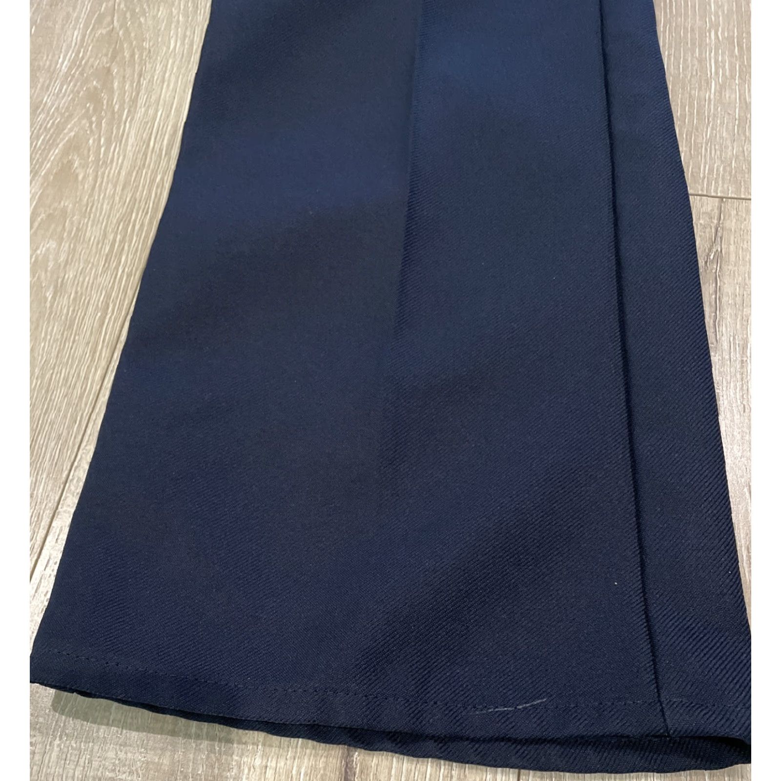 Levi's Vtg 90s Levis Polyester Pants Mens 34x29 Navy Bootcut Black Label Size US 34 / EU 50 - 5 Thumbnail