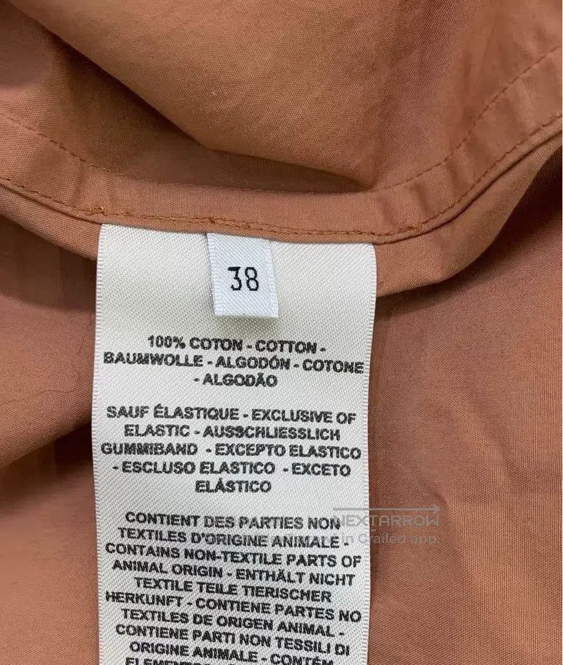 Hermes Hermes Drawstring Pig Nose Button Shirt Size XS / US 0-2 / IT 36-38 - 4 Thumbnail