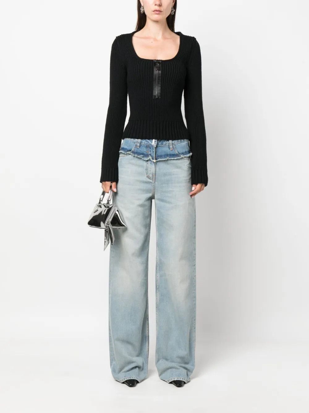Givenchy o1y0925 Denim Pant in Blue Size 27" / US 4 / IT 40 - 5 Thumbnail