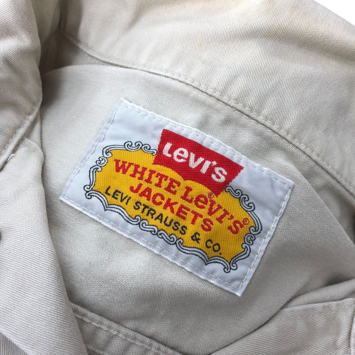 Levi's Vintage LEVIS Usa STRAUSS White Trucker Jacket Size S / US 4 / IT 40 - 14 Thumbnail