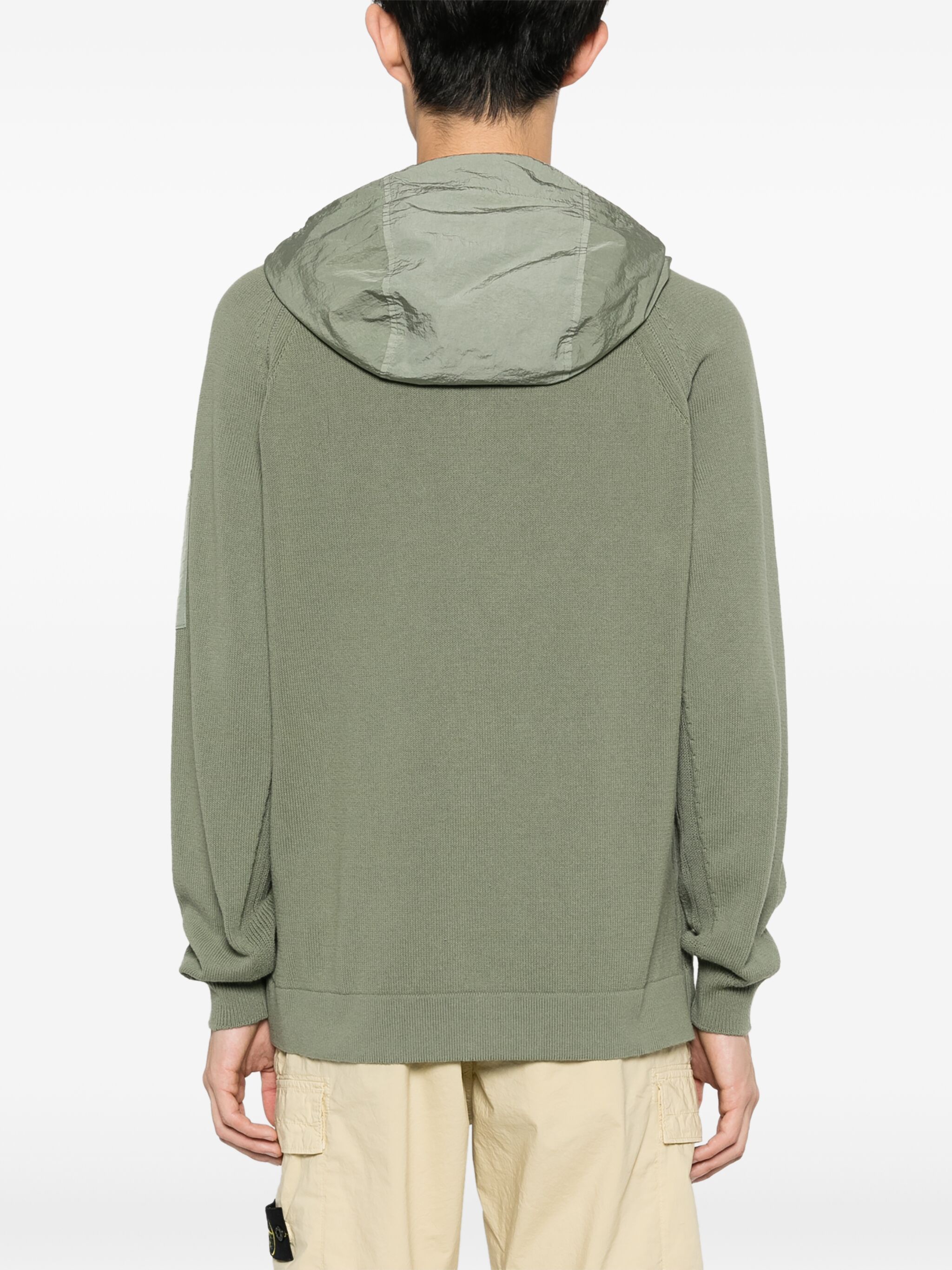 C.P. Company o1y1224 Hooded Cardigan in Sage Green Size US M / EU 48-50 / 2 - 4 Thumbnail