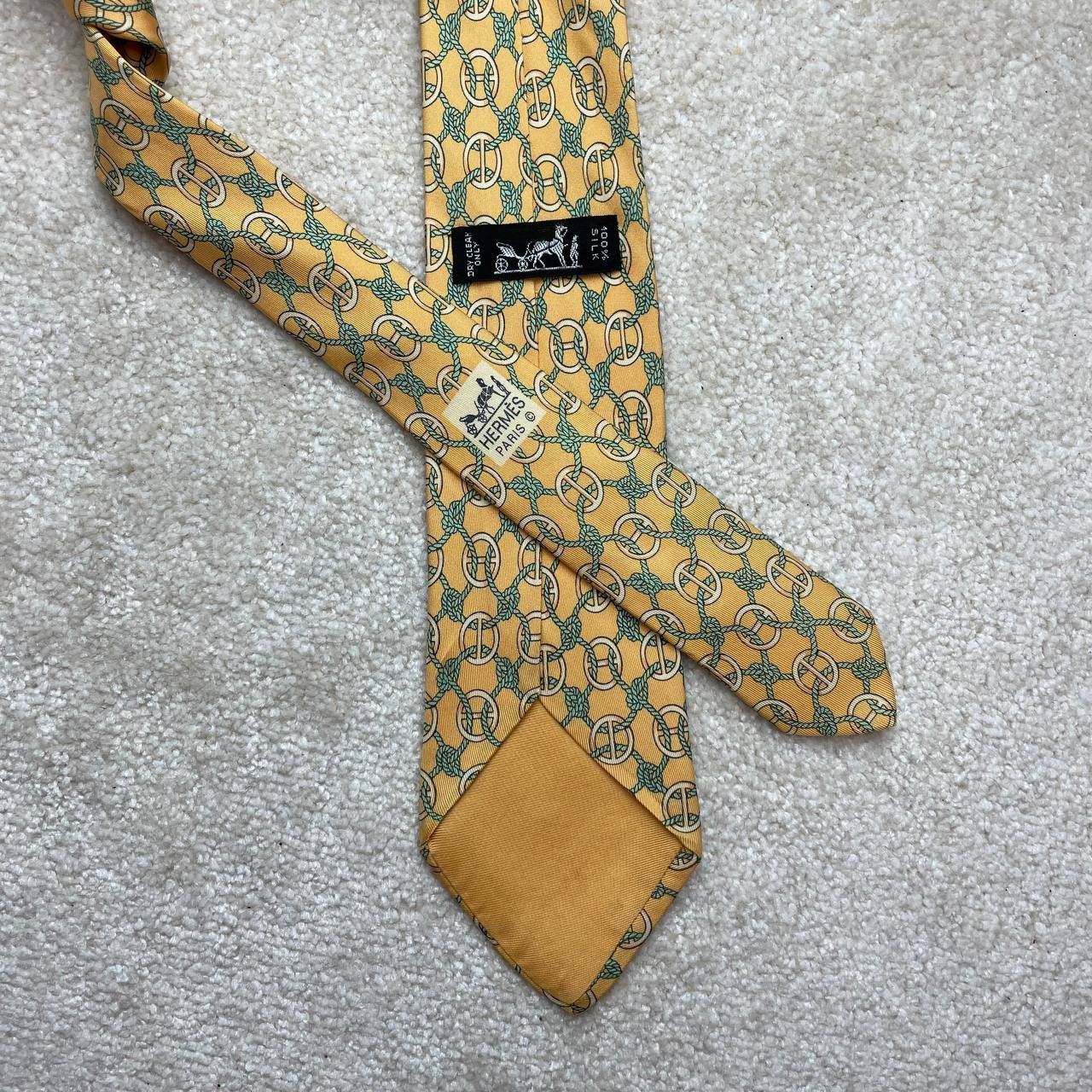Hermes Hermes Paris Silk Tie 670 OA Ropes Size ONE SIZE - 3 Thumbnail