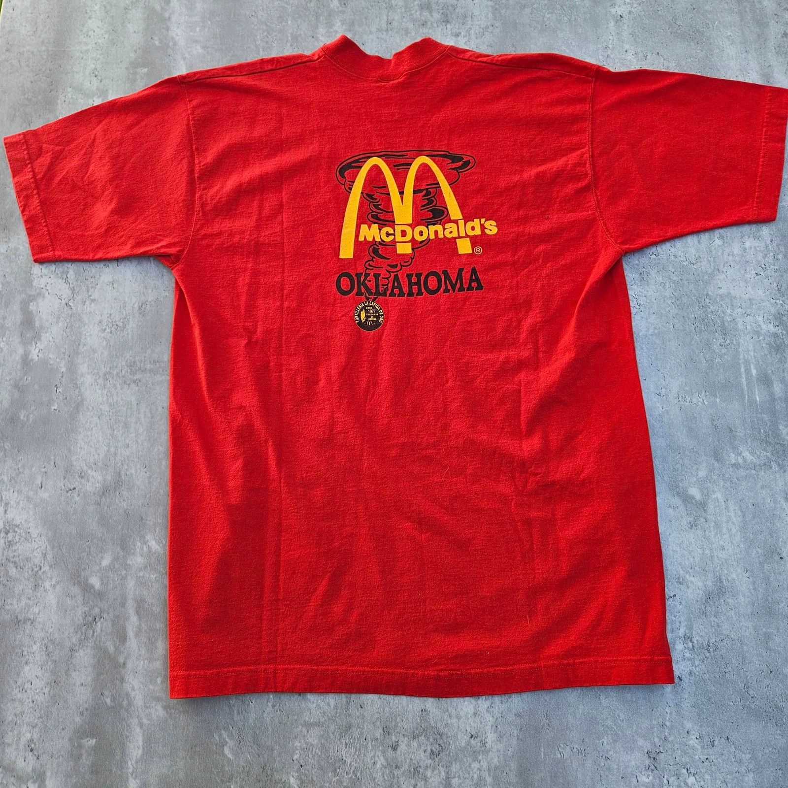Fruit Of The Loom Vintage 90's Mc Donald's Oklahoma Tee Size XL Size US XL / EU 56 / 4 - 1 Thumbnail