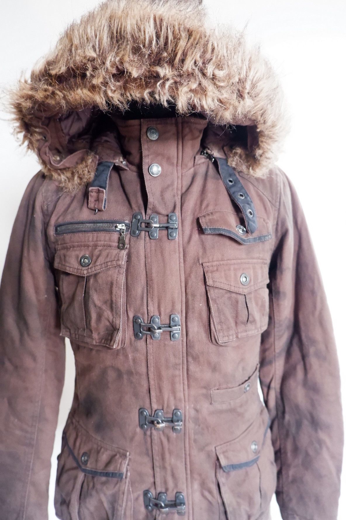 In The Attic Faux Fur In The Attic Multipocket Parka Jacket Size US M / EU 48-50 / 2 - 2 Thumbnail