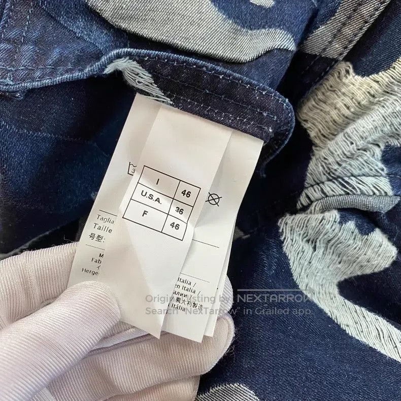 Valentino Valentino Denim jacket embroidered camouflage Size US S / EU 44-46 / 1 - 3 Thumbnail
