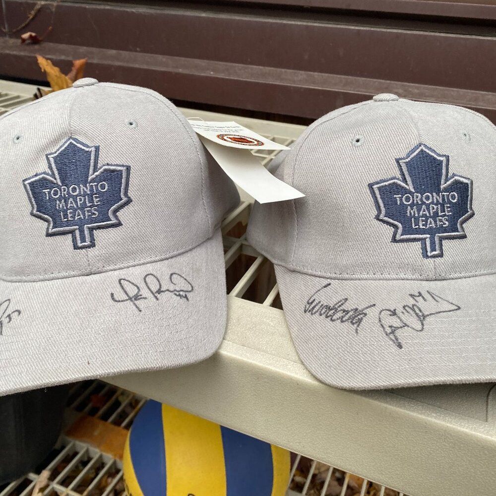 NHL 2X AUTOGRAPHED SIGNED Toronto Maple Leafs Hats BNWT Svoboda Size ONE SIZE - 1 Thumbnail
