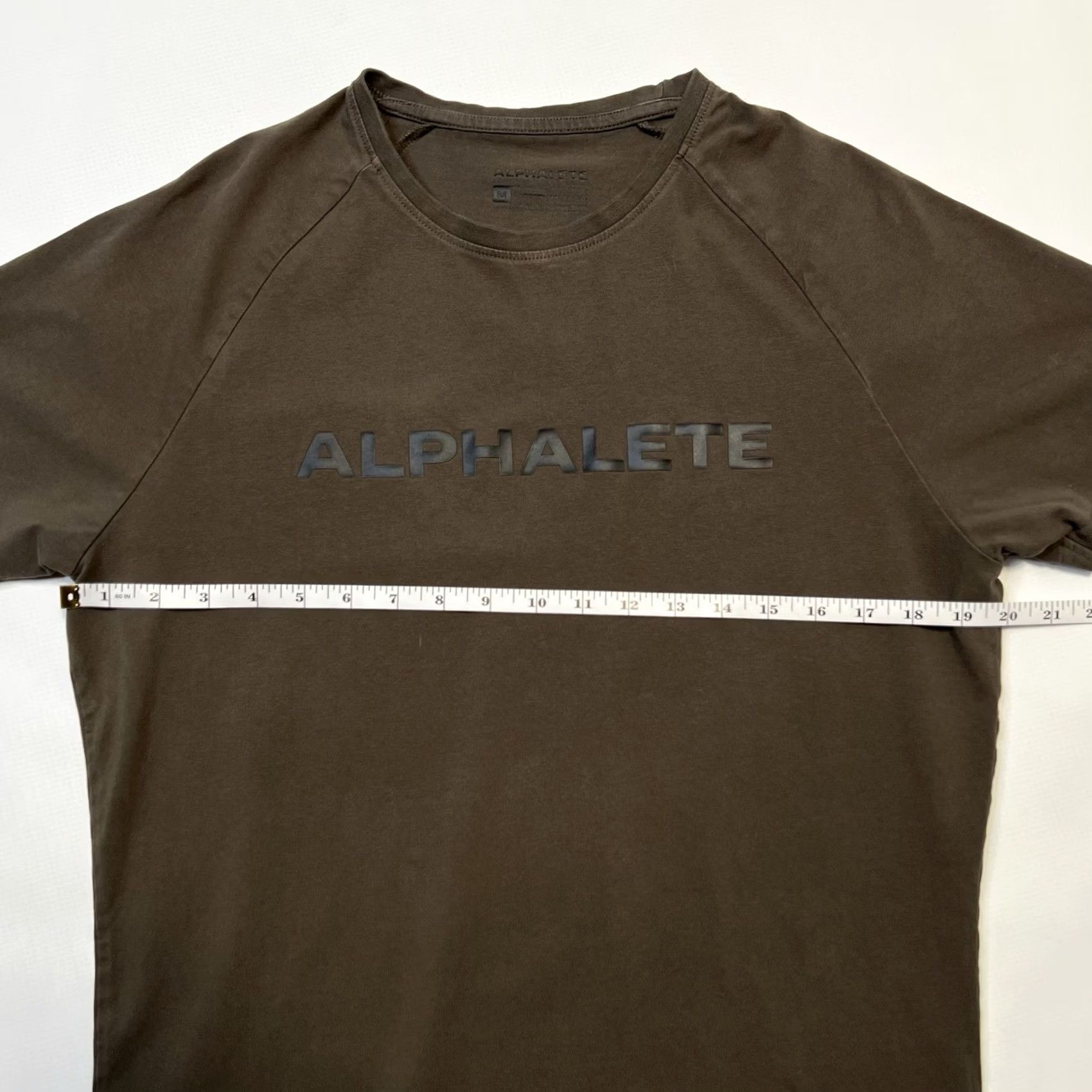 Vintage Alphalete Performance Tee T-Shirt Short Sleeve Brown Crew Neck Athletic Fit Small Men Size US S / EU 44-46 / 1 - 5 Thumbnail