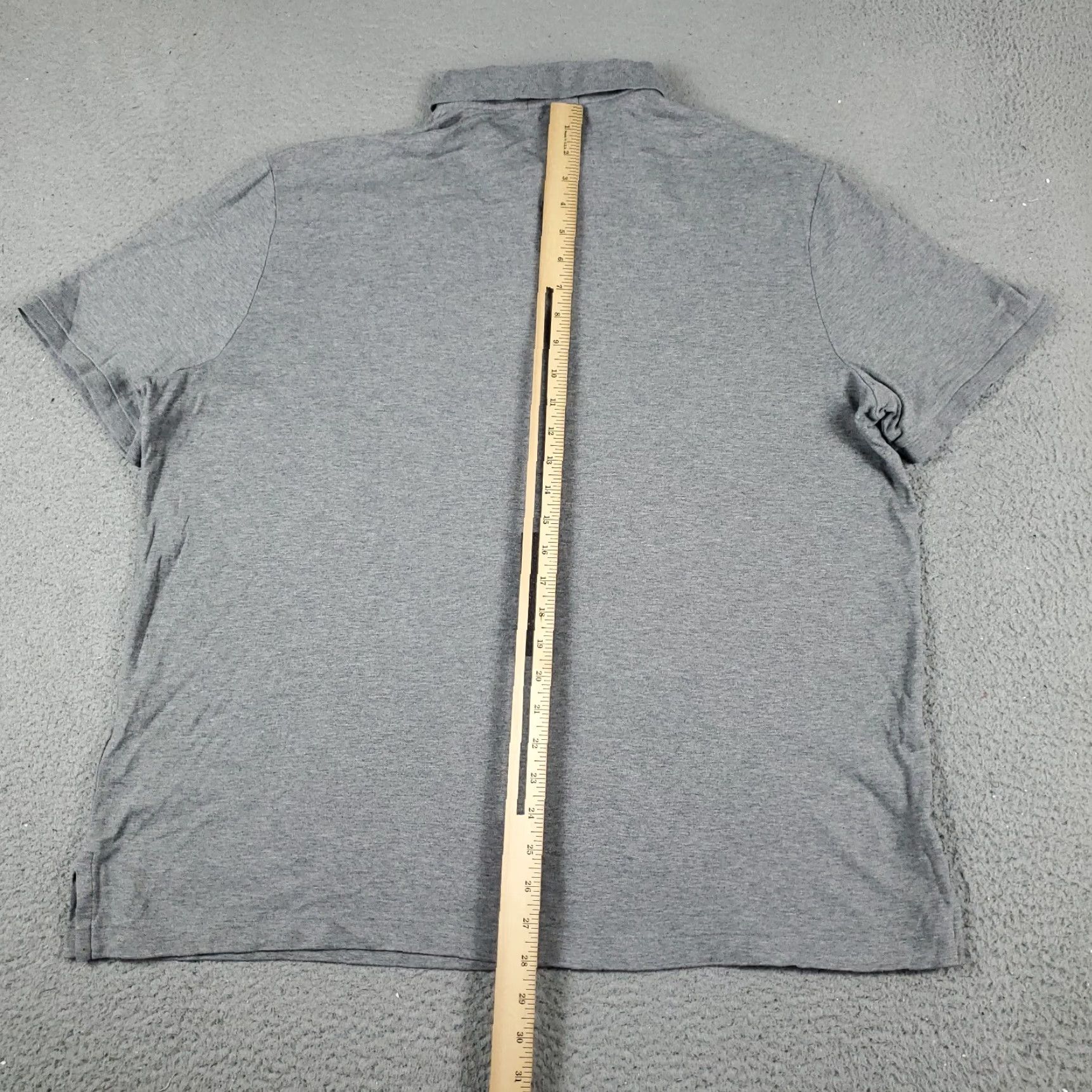 Ralph Lauren Ralph Lauren Polo Shirt Mens XL Gray Pony Polo Shirt - Polo, Regular Fit, Short Sleeve, Button-Front, Cotton, Gray, Classic American Preppy Mens XL Size US XL / EU 56 / 4 - 4 Thumbnail