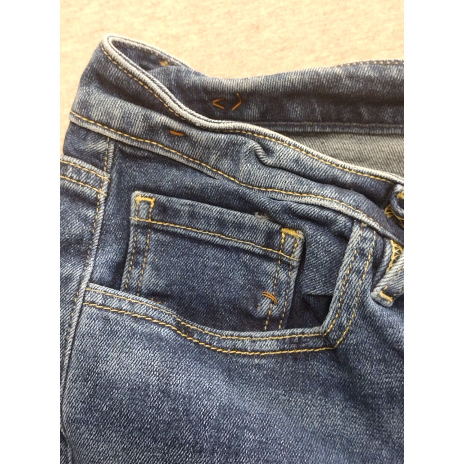 Vintage Unbranded Women's Dark Wash Jeans Size 18 - Denim Cotton Blend 5-Pocket Straight High Rise 25 Inseam Plus Size Blue Pants Mens? Size 40" / US 18 - 4 Thumbnail