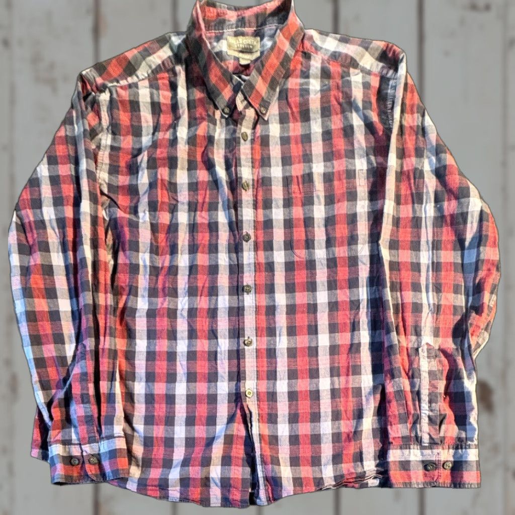 Vintage Falls Creek 3XL Blue Check Shirt Long Sleeve Button-Up Slim Men's Size US XXL / EU 58 / 5 - 1 Thumbnail