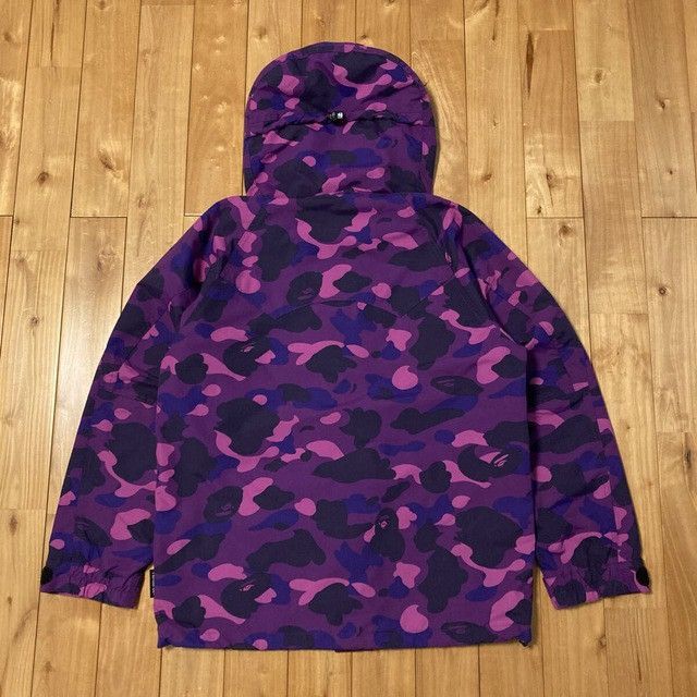 Bape BAPE Purple camo hoodie snowboard jacket a bathing ape Size US M / EU 48-50 / 2 - 6 Thumbnail
