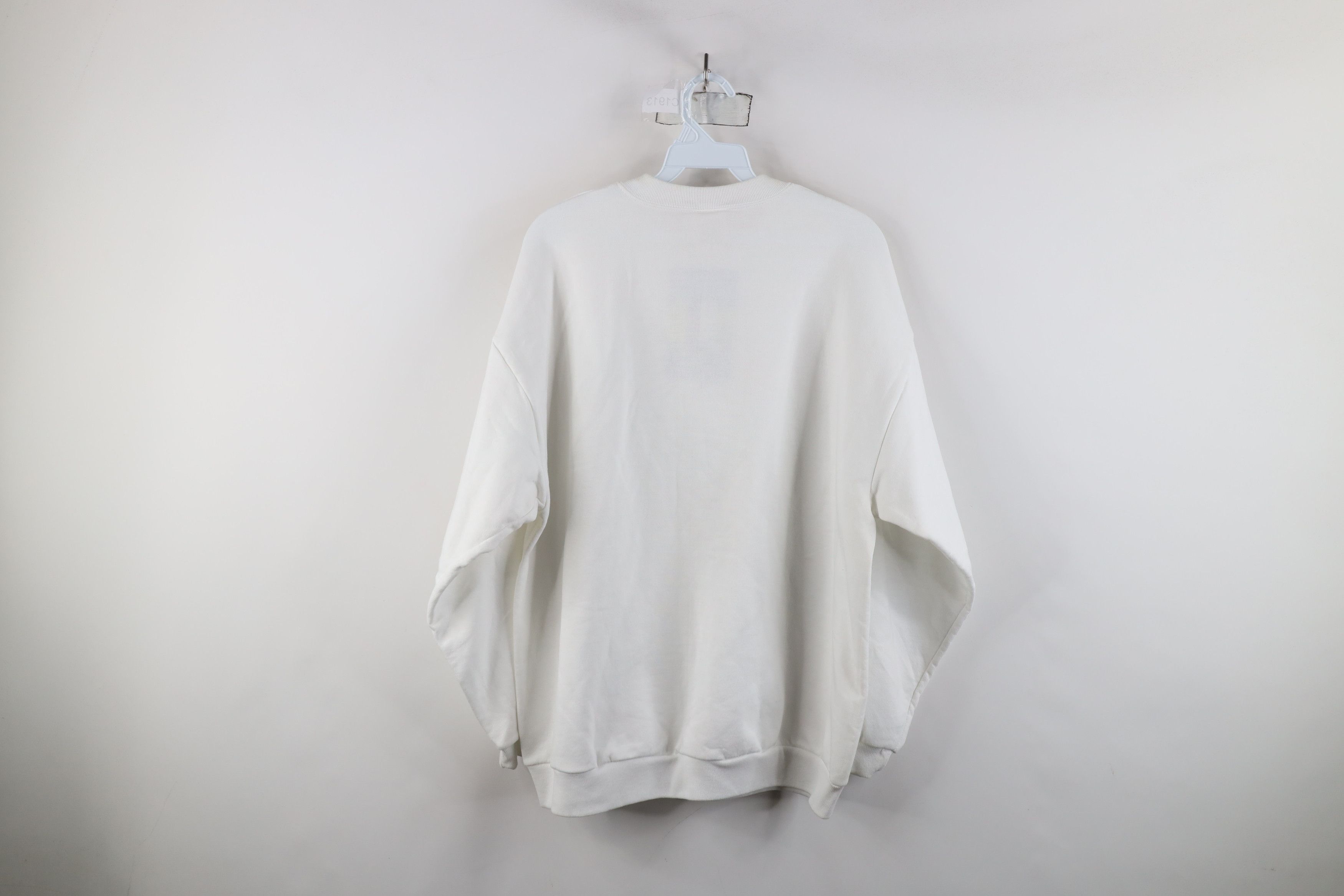 Vintage Deadstock Vintage 90s Streetwear Crewneck Sweatshirt White Size US L / EU 52-54 / 3 - 11 Thumbnail