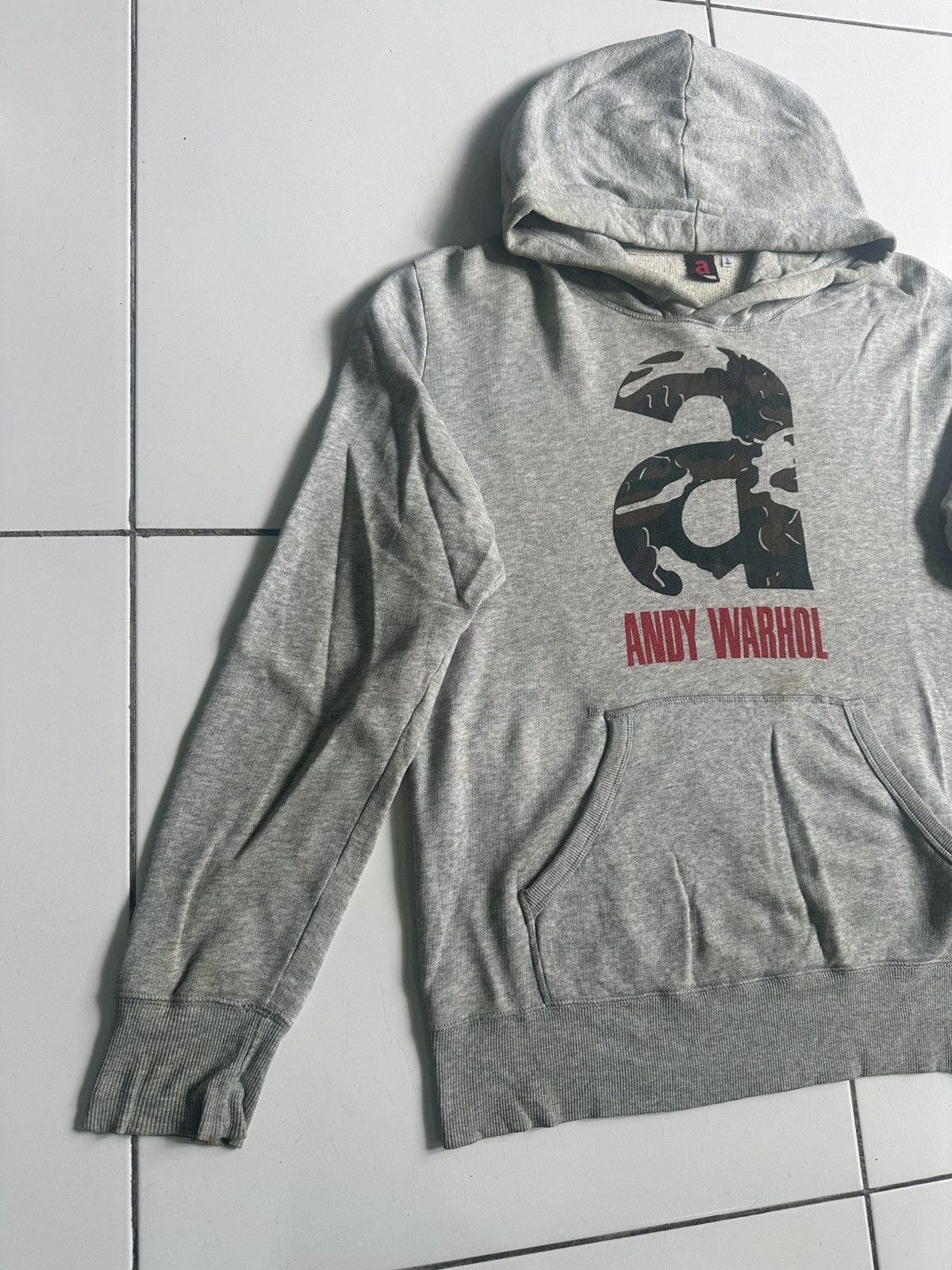 Andy Warhol × Uniqlo Vtg andy warhol Camouflage Big logo hoodie Size US L / EU 52-54 / 3 - 3 Thumbnail