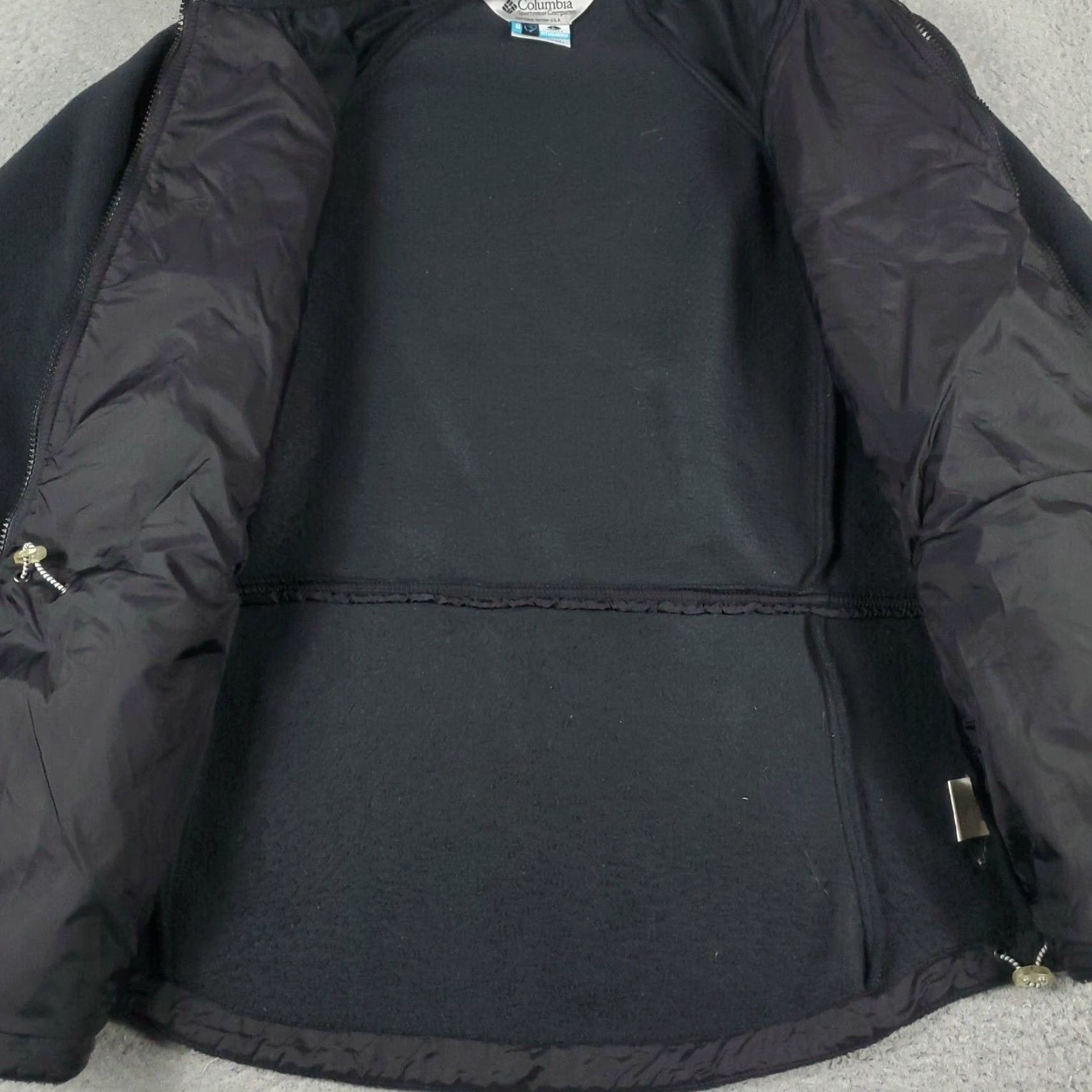 Vintage Columbia Jacket Womens Large Black Fleece Full Zip Up Sweater Sweatshirt Size L / US 10 / IT 46 - 5 Thumbnail