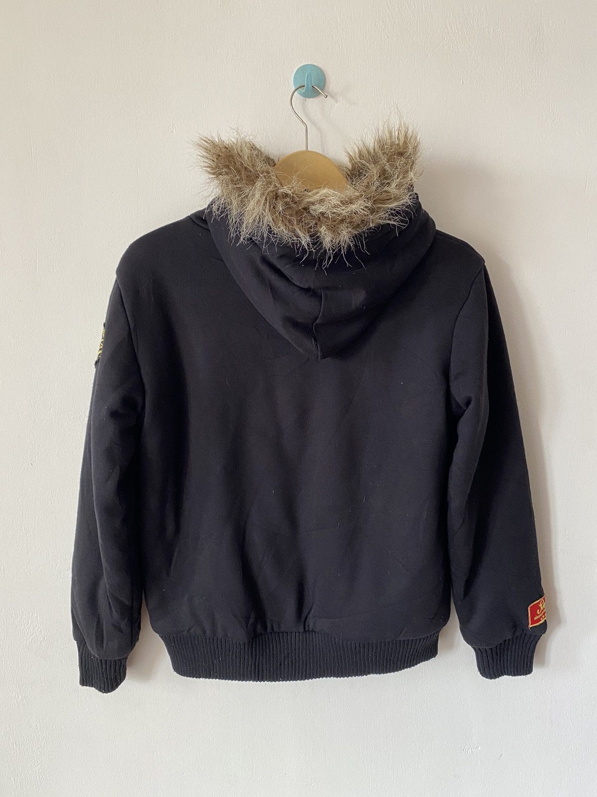 Le Grande Bleu (L.G.B.) Vintage Body Glove Zipper Hoodie Faux Fur Size US M / EU 48-50 / 2 - 12 Thumbnail