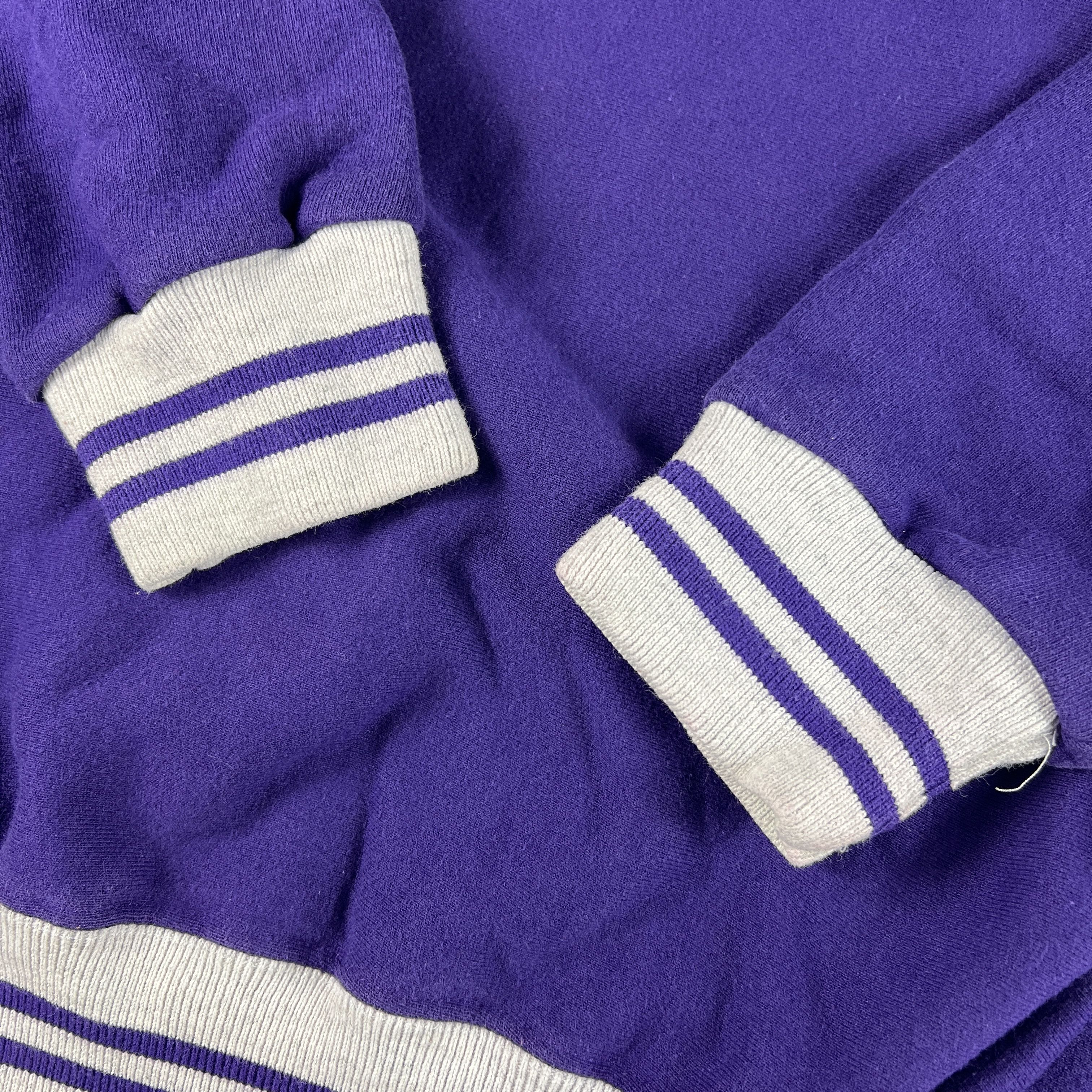 Public School × Vintage VTG 90s Strasburg Rams Virginia Sweatshirt Purple Crewneck Size US XL / EU 56 / 4 - 3 Thumbnail