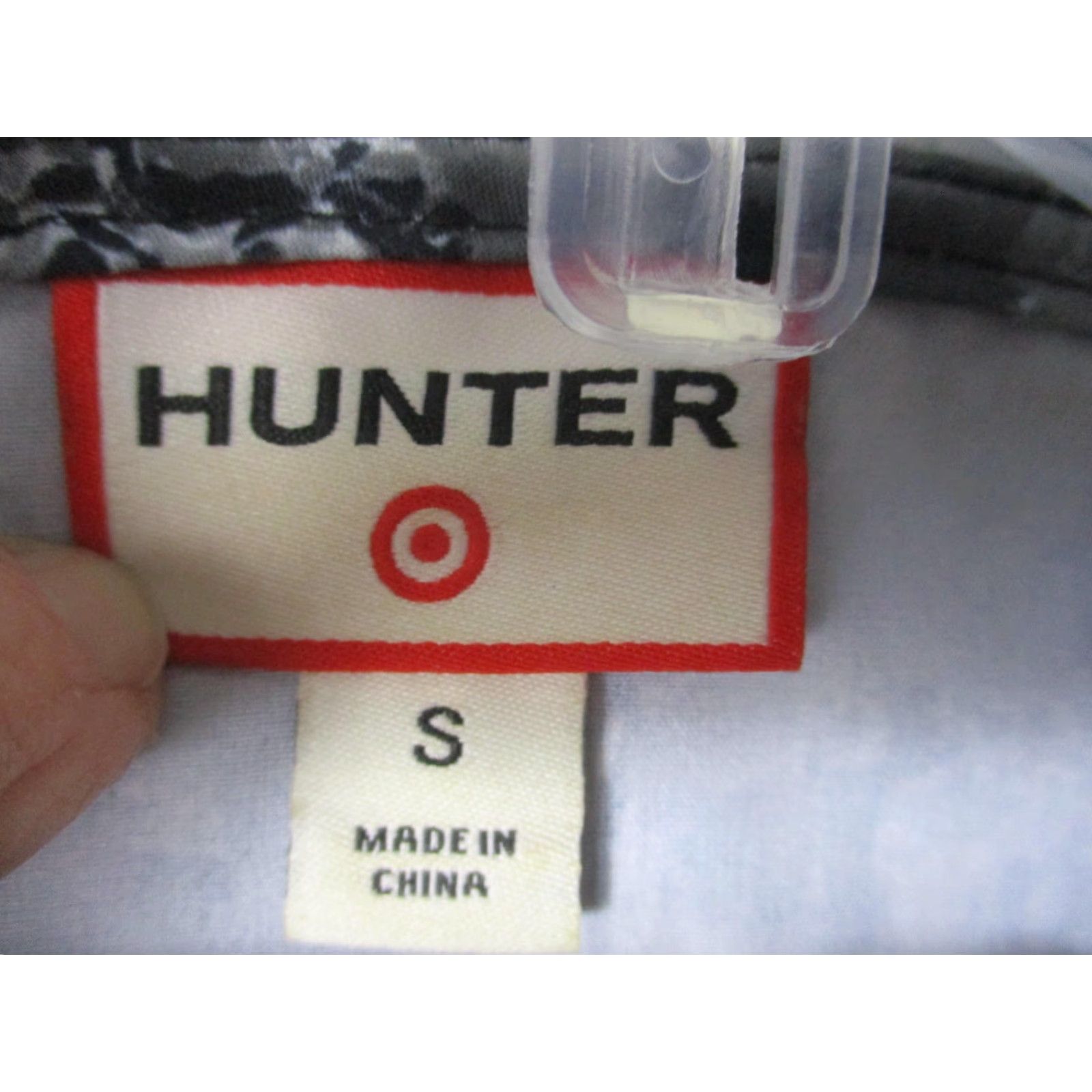 Hunter Hunter for Target Jacket Womens Small Gray Black Camo Hooded Windbreaker Size S / US 4 / IT 40 - 2 Thumbnail