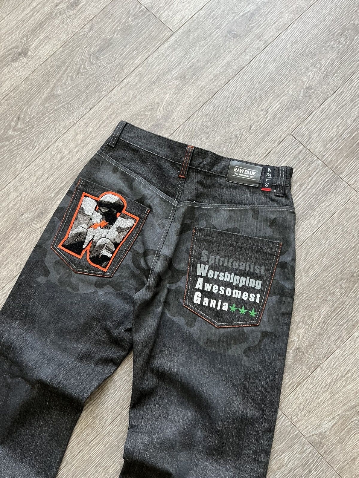 Vintage Vintage Raw Blue Pants Jeans Size US 34 / EU 50 - 4 Thumbnail
