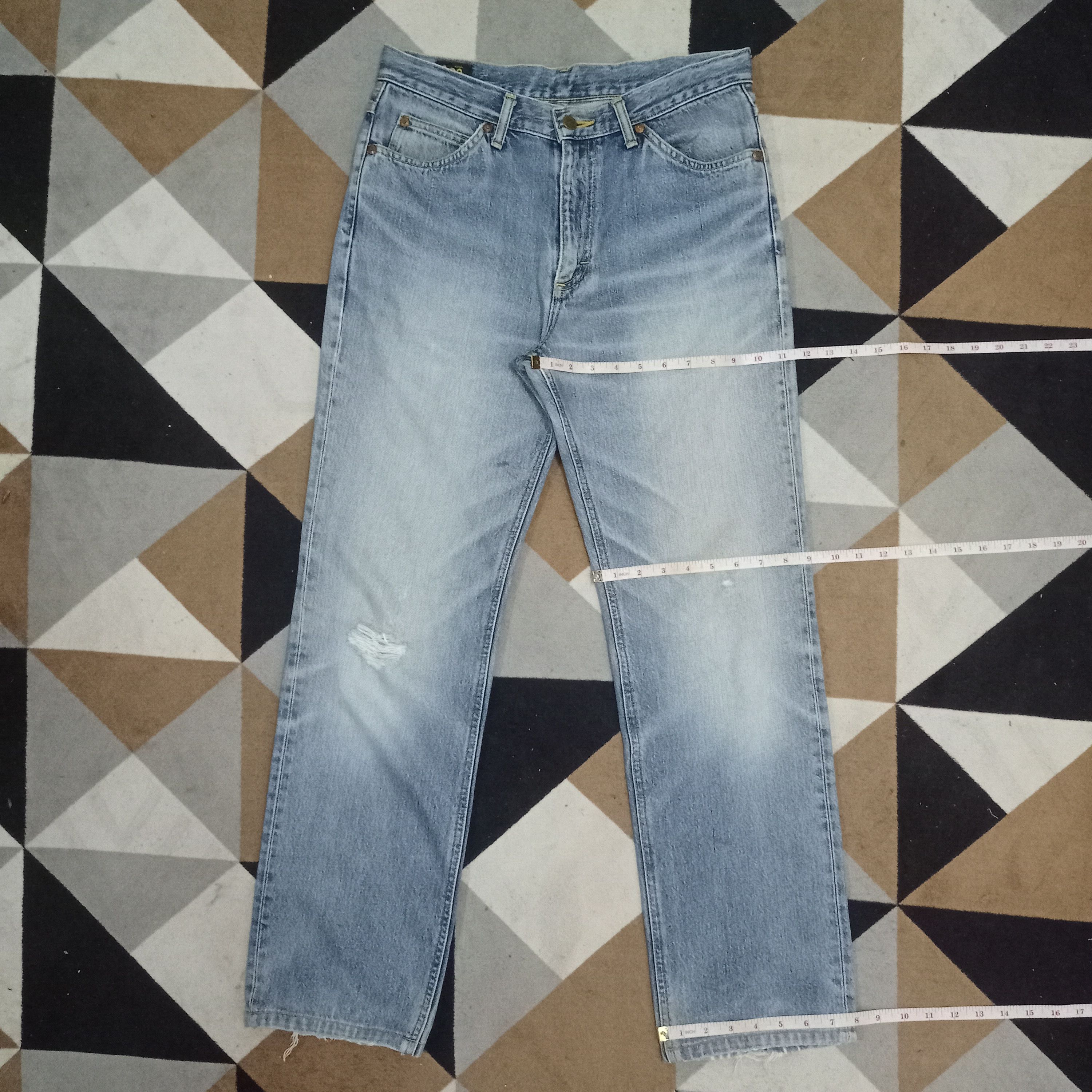 Lee Vintage Japanese Lee Riders Faded Wash Ripped Loose Jeans Size US 31 - 12 Thumbnail