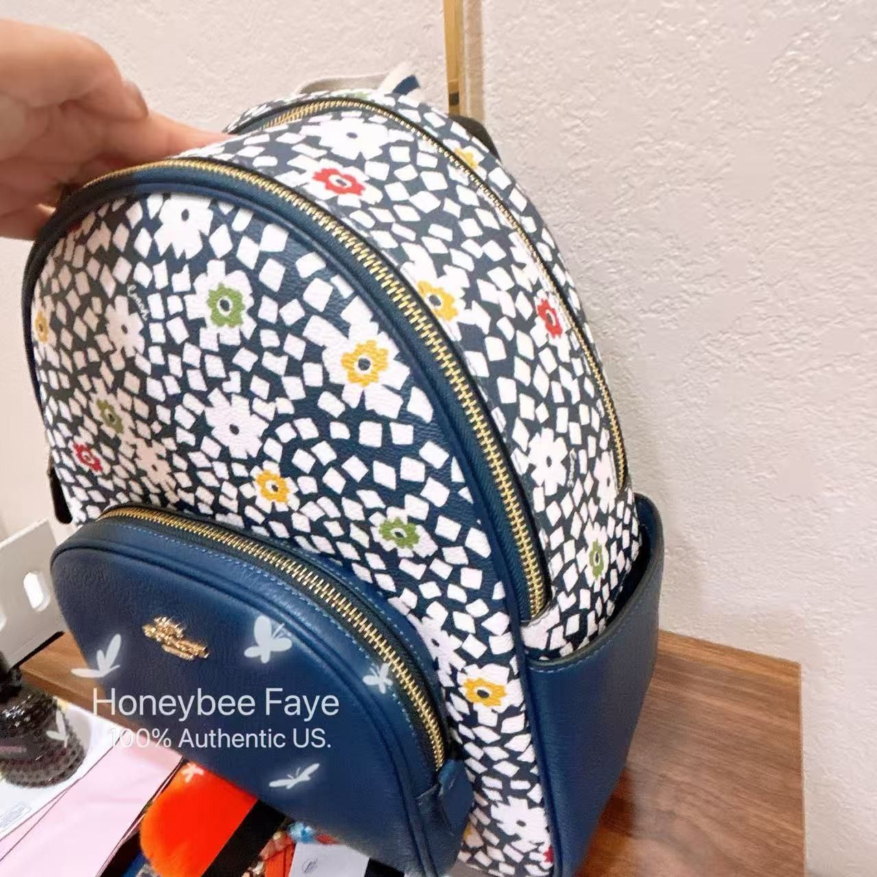 Coach Court Backpack With Floral Print CBM23 Size ONE SIZE - 2 Thumbnail