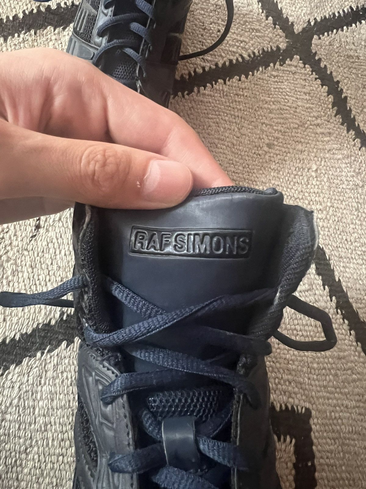 Raf Simons Raf Simons ASICS 2012 high top running sneaker Size US 11 / EU 44 - 4 Thumbnail