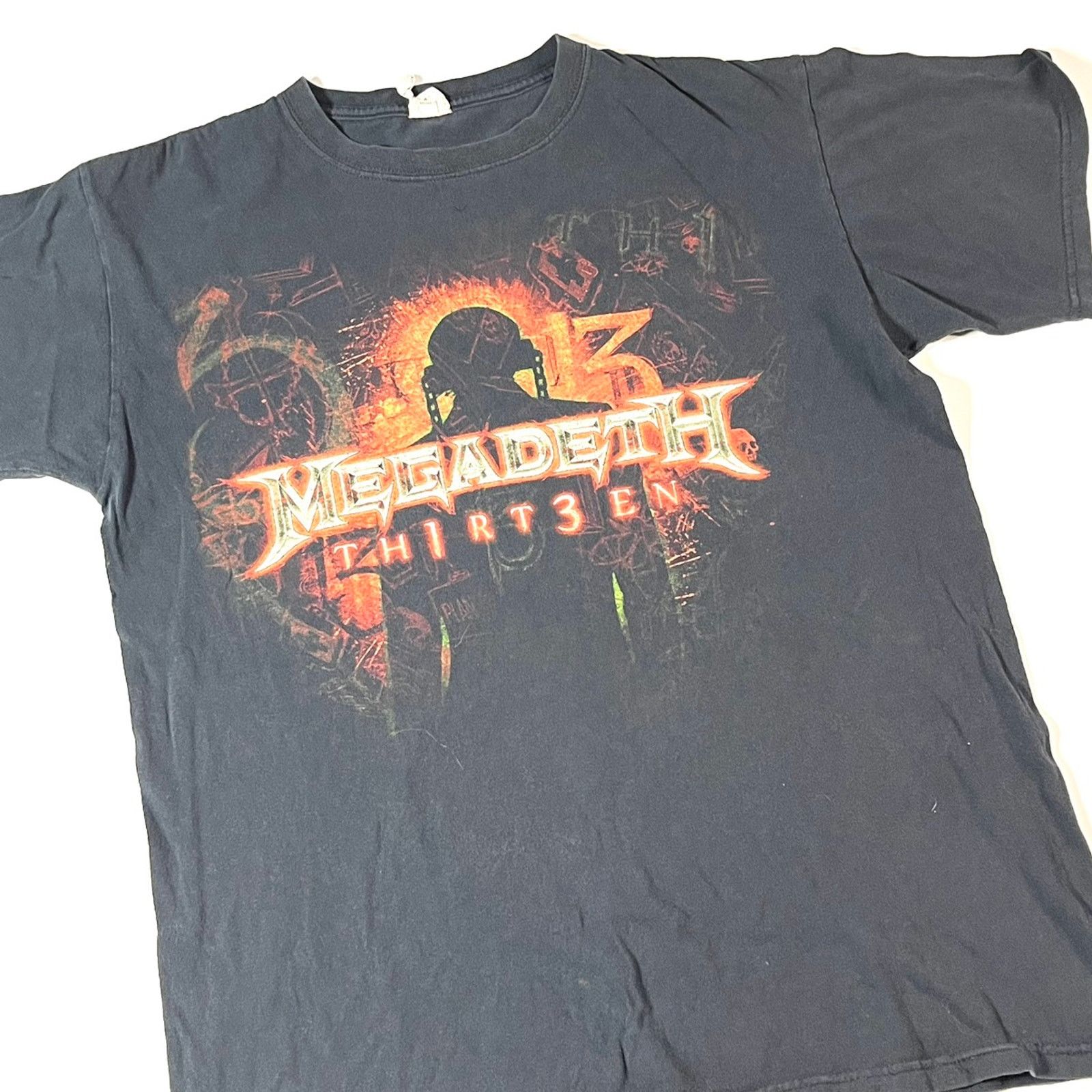 Band Tees 2000’s Anvil Megadeth Thirteen Graphic Band T-shirt Medium Size US M / EU 48-50 / 2 - 2 Thumbnail