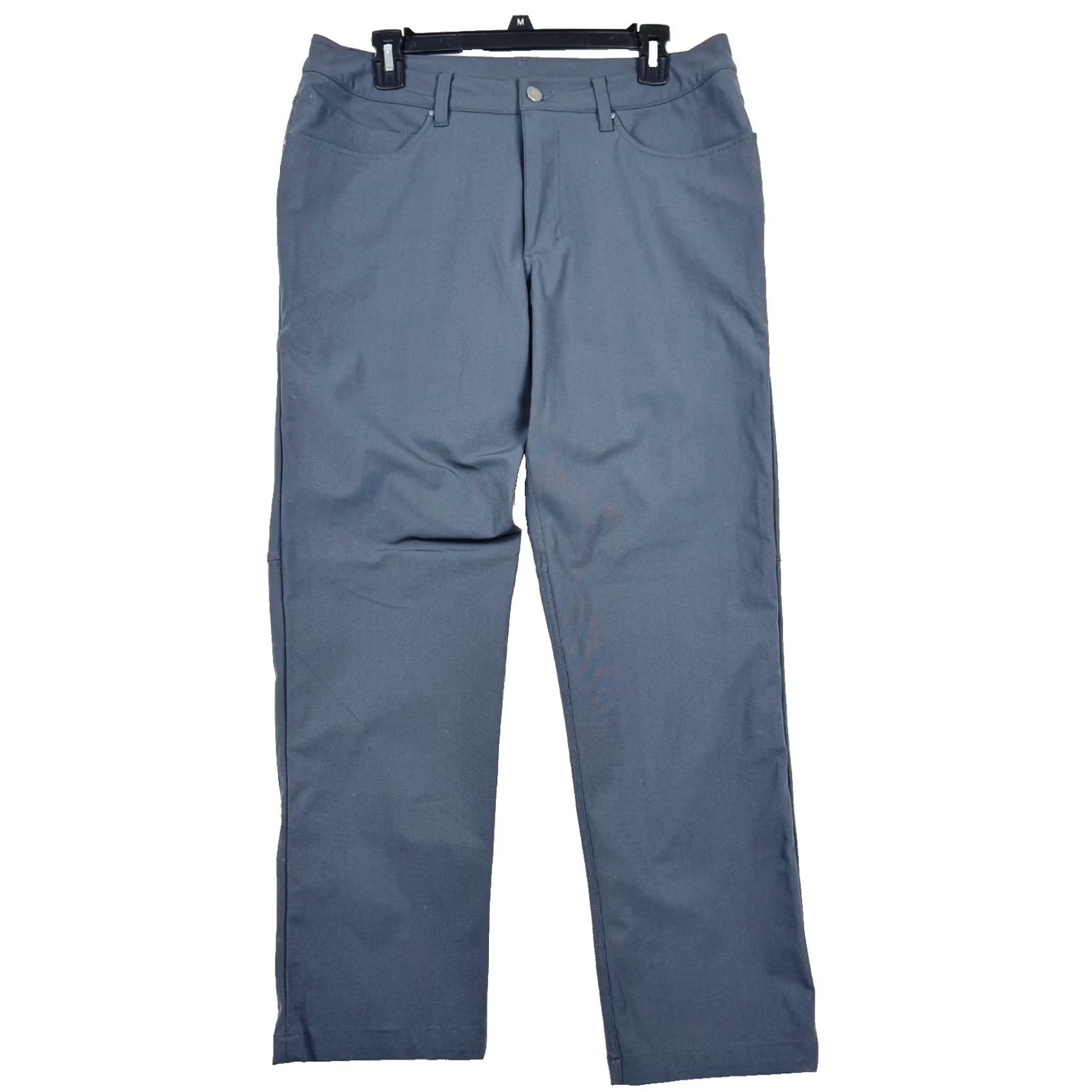 Lululemon Lululemon Mens Joggers Classic Gray Warpstreme Stretch 32 Inseam 28 Flat Front 5-Pocket Pants Casual Athletic Lounge Straight Size US 32 / EU 48 - 2 Thumbnail